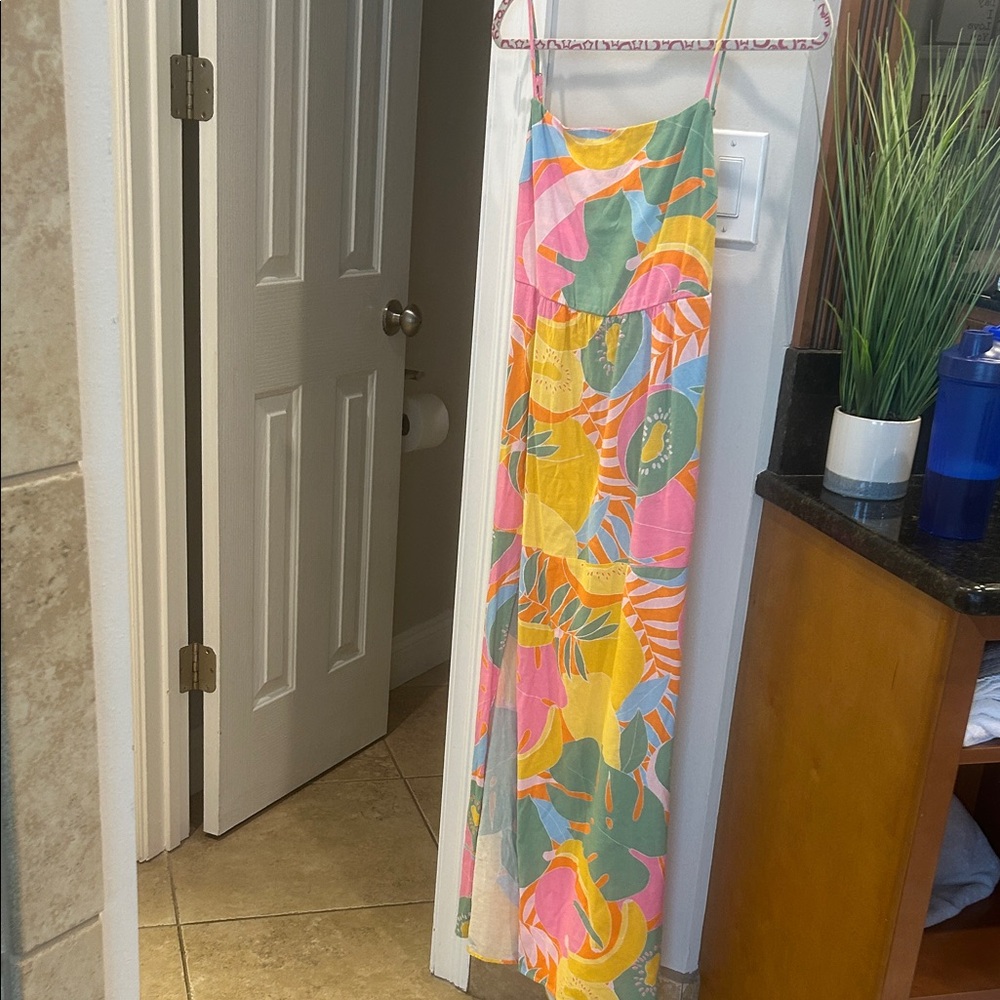 Show Me Your MuMu Colorful Tropical Maxi Dress